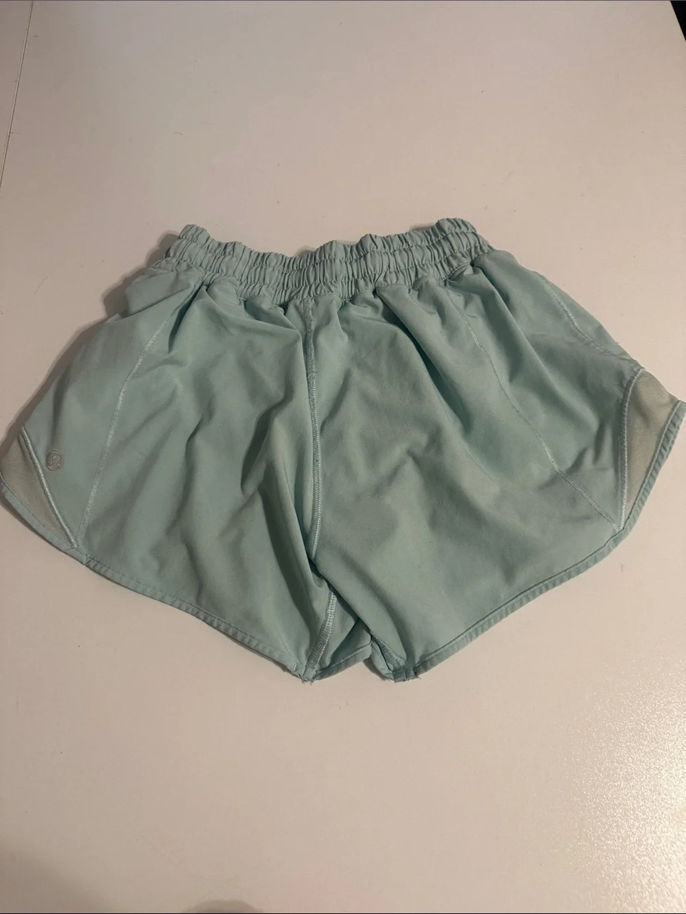 lululemon athletica Light Mint Athletic Shorts with Elastic Waist size 2